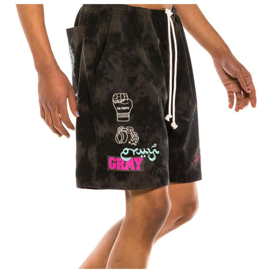Grimey Ανδρικό σορτς Day Dreamer Bleached Sweatshorts